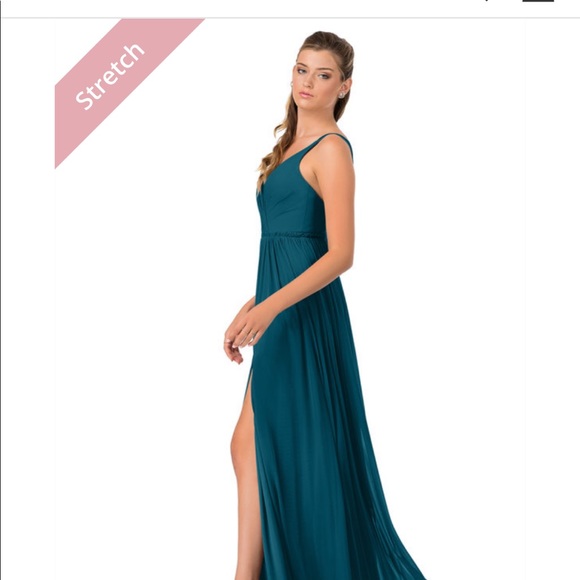 Ink blue bridesmaid dress - Picture 6 of 7